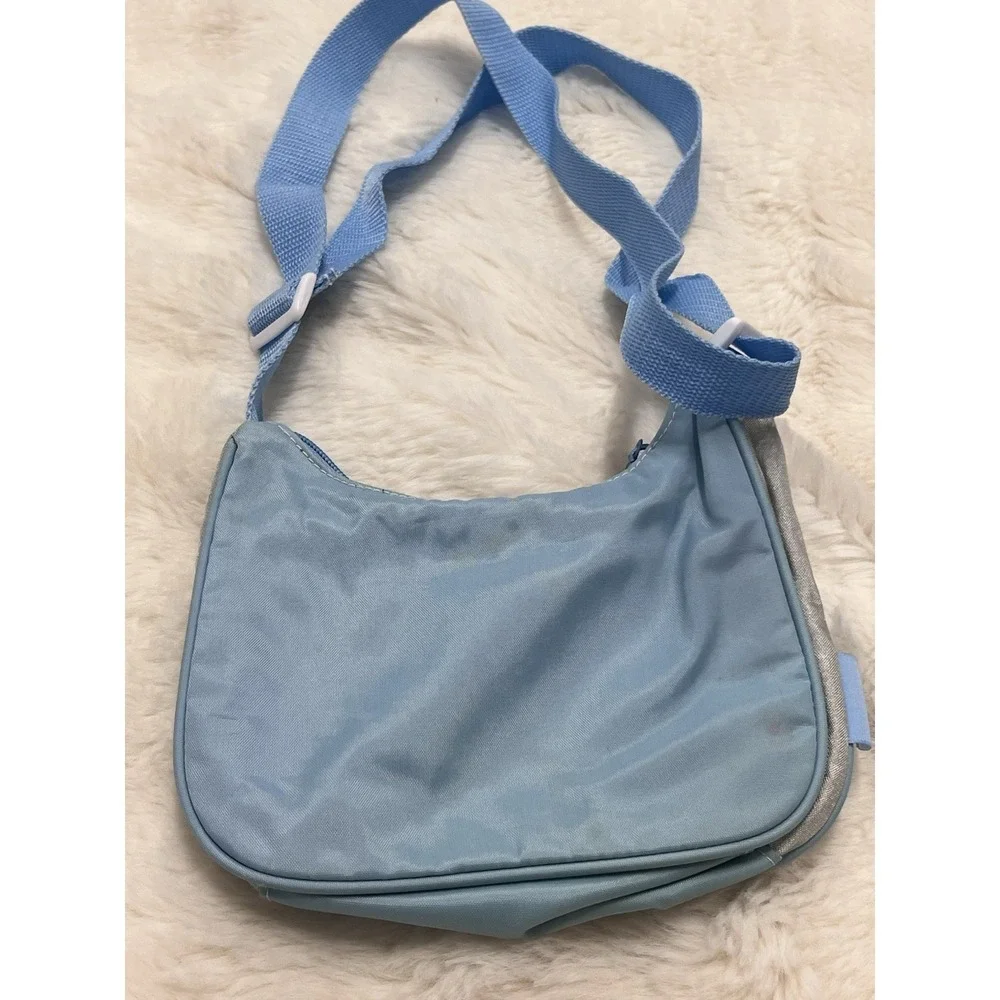 Vintage Kim Possible Purse (spot) Light Blue Cheerleader Pom Pom Nylon